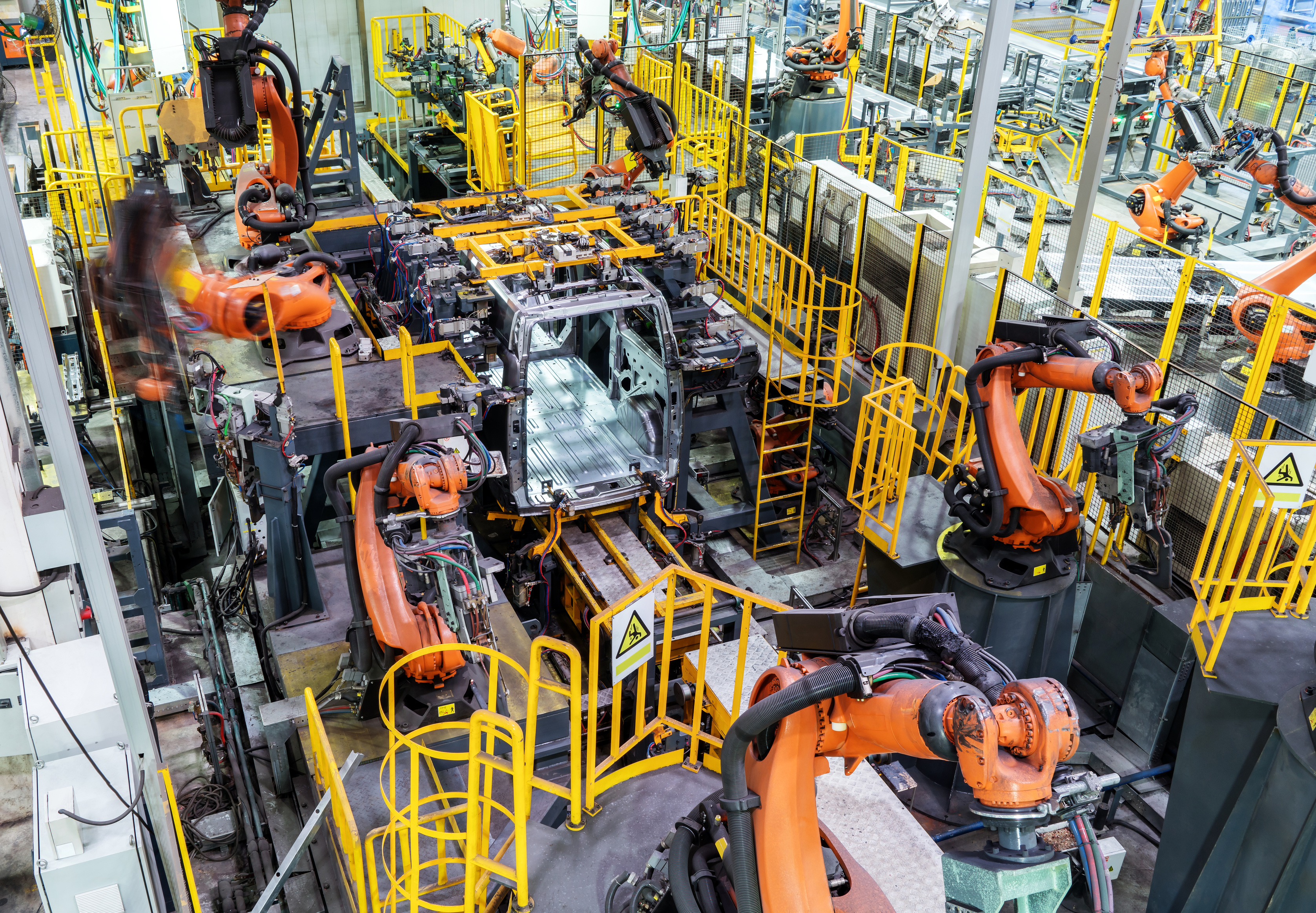 Car production line of the robot